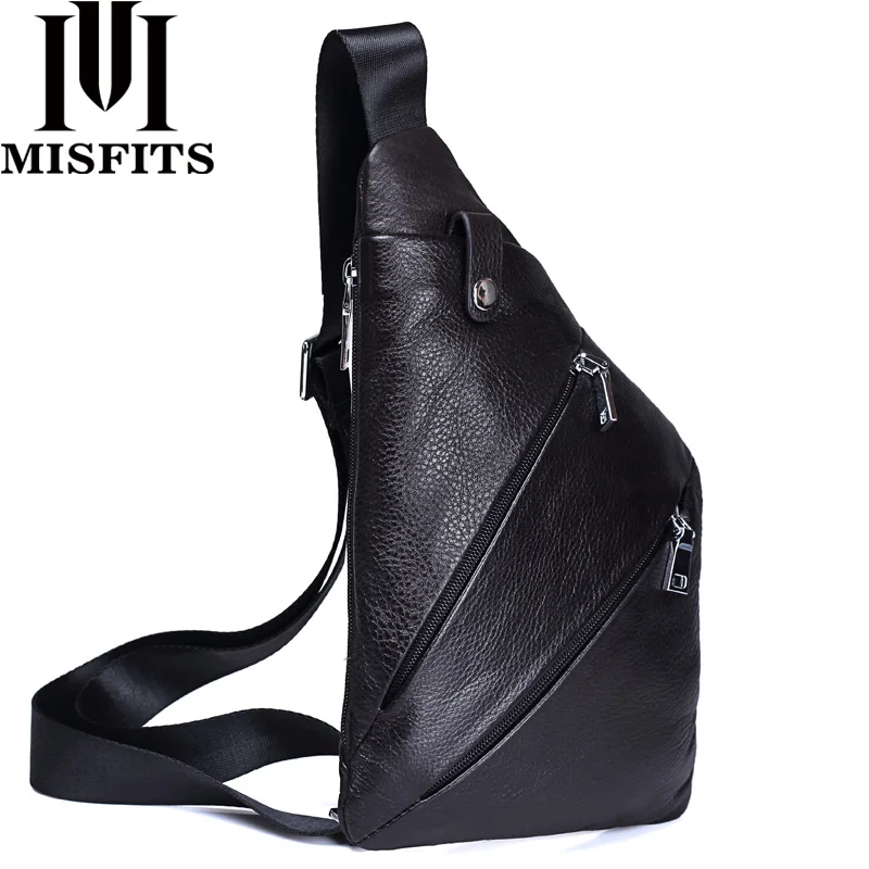 MISFITS Genuine Leather Men Bag Men's Crossbody Bag Men Messenger Bags Zipper Leather Phone Chest Pack Waist Small Belt Bag Male
MISFITS Genuine Leather Men Bag Men's Crossbody Bag Men Messenger Bags Zipper Leather Phone Chest Pack Waist Small Belt Bag Male