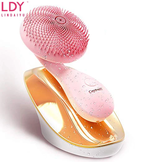 LDY Silicone Facial Cleansing Brush Ultrasonic Face Body Cleanser 4 Function Modes Rotating Magnetic BeadsWaterproof Rechargeabl
LDY Silicone Facial Cleansing Brush Ultrasonic Face Body Cleanser 4 Function Modes Rotating Magnetic BeadsWaterproof Rechargeabl