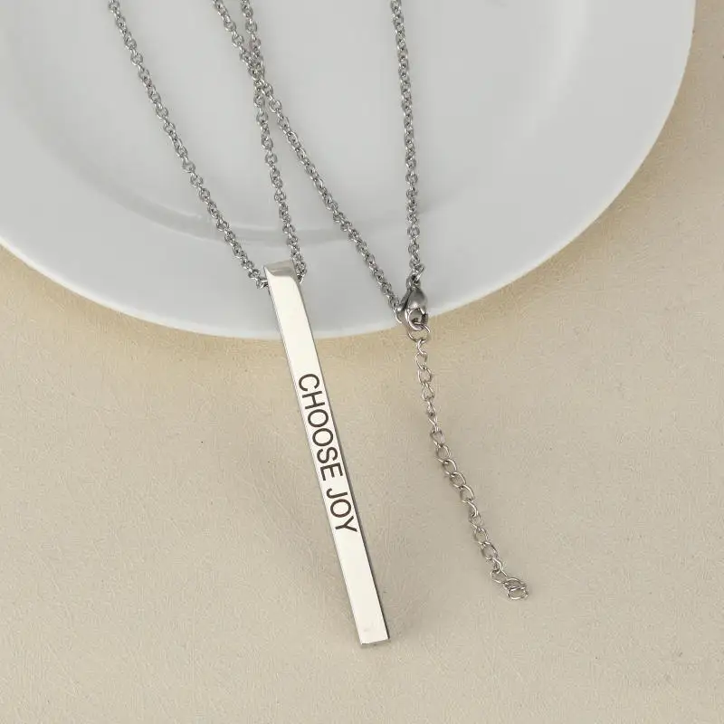 Mantra Necklaces & Pendants Stainless Steel Hand imprint CHOOSE JOY Necklace Men Jewelry Free Chain 20"
Mantra Necklaces & Pendants Stainless Steel Hand imprint CHOOSE JOY Necklace Men Jewelry Free Chain 20"