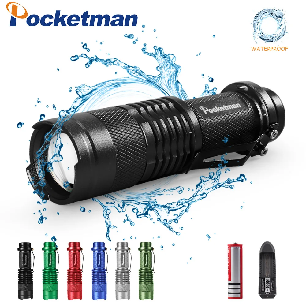 2400LM Mini LED Camping Flashlight Waterproof Q5 3 Modes Zoomable LED Torch Penlight flashlight with charger 14500 Battery
2400LM Mini LED Camping Flashlight Waterproof Q5 3 Modes Zoomable LED Torch Penlight flashlight with charger 14500 Battery