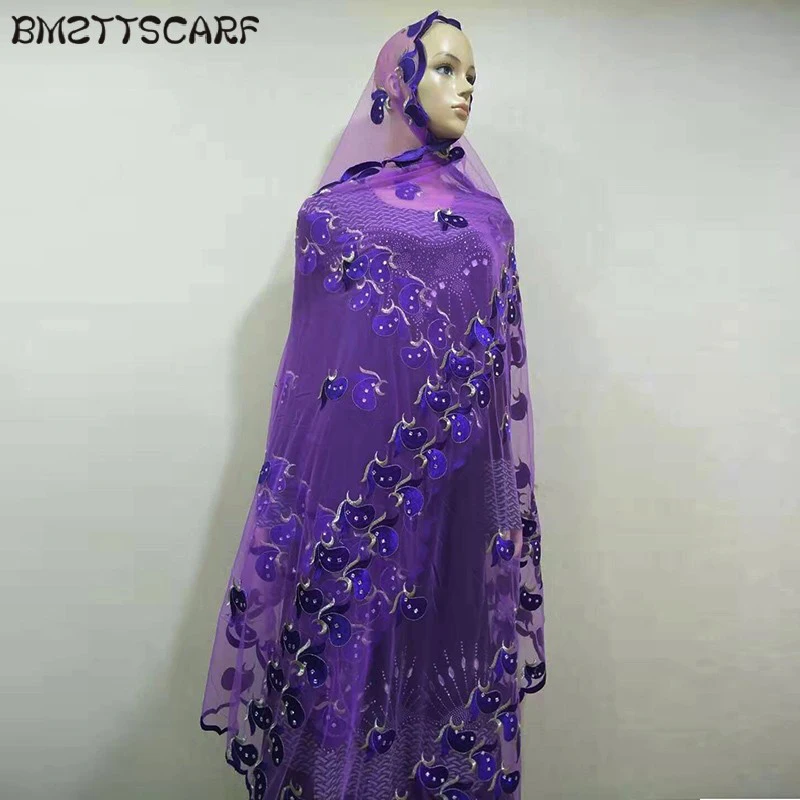 African Women Scarf Good Quality Plain Embroidery with Stones Soft Net Scarf for Headscarf Wraps Pashmina BM805
African Women Scarf Good Quality Plain Embroidery with Stones Soft Net Scarf for Headscarf Wraps Pashmina BM805