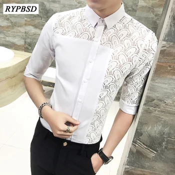 Men Lace Shirt 2018 New Designer Wedding Shirts For Men Long Sleeve Korean Fashion Social Dress Shirts Male Camisa Hombre
Men Lace Shirt 2018 New Designer Wedding Shirts For Men Long Sleeve Korean Fashion Social Dress Shirts Male Camisa Hombre