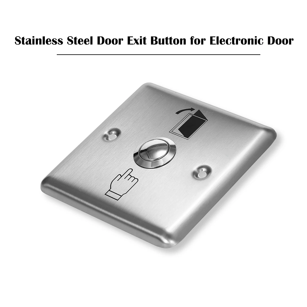 Stainless Steel Door Exit Button Electronic Door Lock NO COM Push Release Exit Wall Switch Lock Sensor Emergency Alarm Trigger
Stainless Steel Door Exit Button Electronic Door Lock NO COM Push Release Exit Wall Switch Lock Sensor Emergency Alarm Trigger