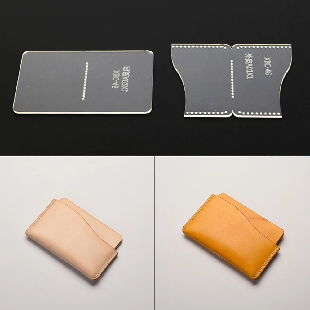 Plexiglass Acrylic Leather Template DIY Handmade Leather Card Case Card Clamp Mold Tool Sample
Plexiglass Acrylic Leather Template DIY Handmade Leather Card Case Card Clamp Mold Tool Sample