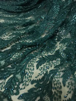 fashionable tulle embroidery french net lace fabric Sat-4.903 with beads for party dress
fashionable tulle embroidery french net lace fabric Sat-4.903 with beads for party dress
