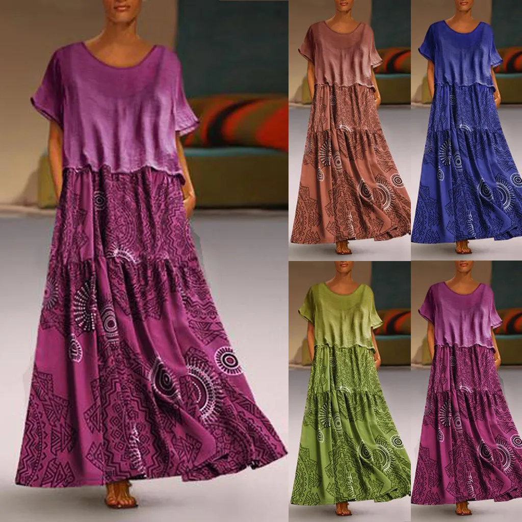 Fashsiualy plus size dresses for women 4xl 5xl 6xl Women Plus Size Casual Loose Sleeveless Nationsl Style Print Long Maxi Dress
Fashsiualy plus size dresses for women 4xl 5xl 6xl Women Plus Size Casual Loose Sleeveless Nationsl Style Print Long Maxi Dress