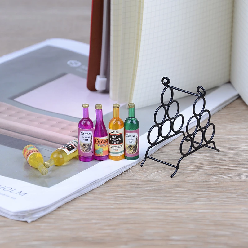 6Pcs Mini DIY Kitchen Room Black+1pc Wine Bottle For Miniatures Doll House 1:12 Doll House Accessories Furniture Model Miniature
6Pcs Mini DIY Kitchen Room Black+1pc Wine Bottle For Miniatures Doll House 1:12 Doll House Accessories Furniture Model Miniature