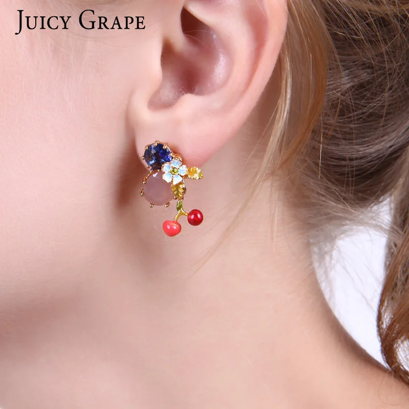 New Arrivals Enamel Glaze Blue Crystal Daisy Floret Cherry Plated Gold 925 Silver Needle Earring For Women Jewelry
New Arrivals Enamel Glaze Blue Crystal Daisy Floret Cherry Plated Gold 925 Silver Needle Earring For Women Jewelry