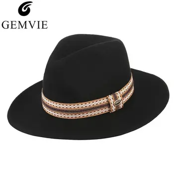 Formal Wool Felt Fedoras Wide Brim Jazz Cap for Men Women Fall Winter Warm Felt Hat Classical Woolen Jazz Top Hat With Box
Formal Wool Felt Fedoras Wide Brim Jazz Cap for Men Women Fall Winter Warm Felt Hat Classical Woolen Jazz Top Hat With Box