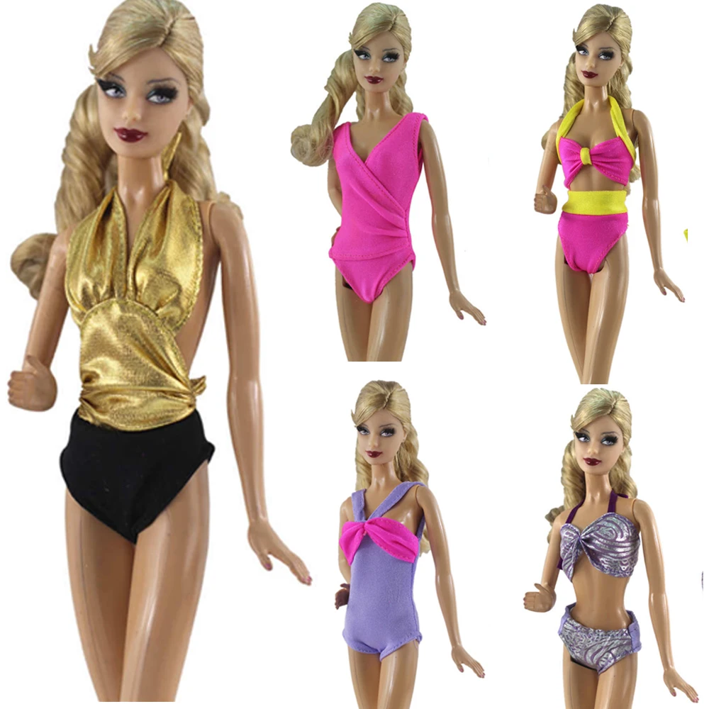 NK 5 Pcs/Set Randomly Princess Doll Swimwears Fashion BIKINI Beach Bathing Clothes For Barbie Doll Accessories Baby Toys 6X
NK 5 Pcs/Set Randomly Princess Doll Swimwears Fashion BIKINI Beach Bathing Clothes For Barbie Doll Accessories Baby Toys 6X