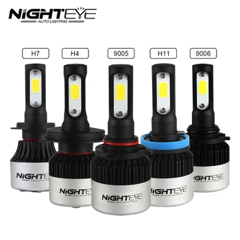 NIGHTEYE Car LED Headlight Bulbs 9005 9006 H4 H7 H11 Driving Lights IP68 COB Chip 6500K 9000LM 72W Dual Fan Auto Led Lamp 2Pcs
NIGHTEYE Car LED Headlight Bulbs 9005 9006 H4 H7 H11 Driving Lights IP68 COB Chip 6500K 9000LM 72W Dual Fan Auto Led Lamp 2Pcs