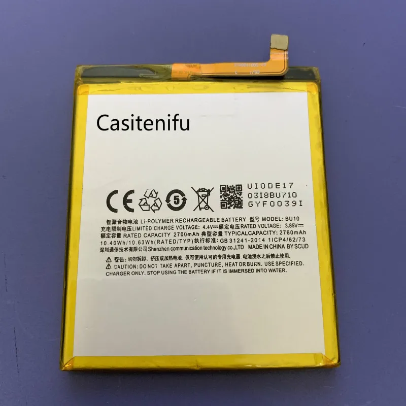 High Quality BU10 Battery Replacement 2760mAh Battery For Meizu MeiBlue U10 Smart Phone
High Quality BU10 Battery Replacement 2760mAh Battery For Meizu MeiBlue U10 Smart Phone