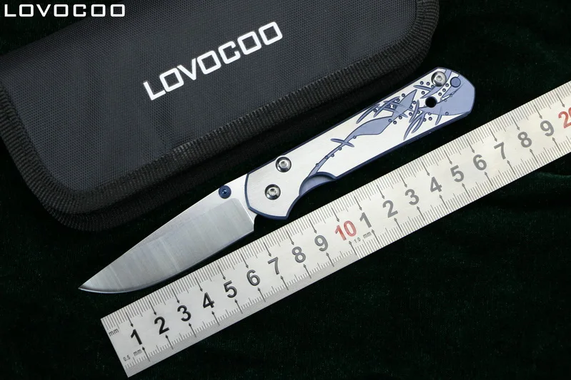 LOVOCOO small sebenza 21 folding knife D2 blade titanium pattern handle utility camping hunting survival pocket knives EDC tools
LOVOCOO small sebenza 21 folding knife D2 blade titanium pattern handle utility camping hunting survival pocket knives EDC tools