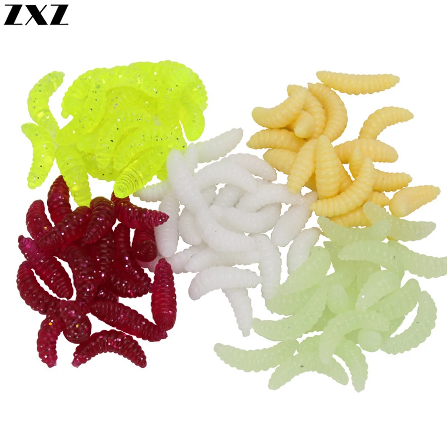 100pcs Maggot Grub Soft Lure Baits Minnows Smell Red Worm Shrimp Bread Insect Fishing Artificial Bait Fish Feeder Accessories W3
100pcs Maggot Grub Soft Lure Baits Minnows Smell Red Worm Shrimp Bread Insect Fishing Artificial Bait Fish Feeder Accessories W3