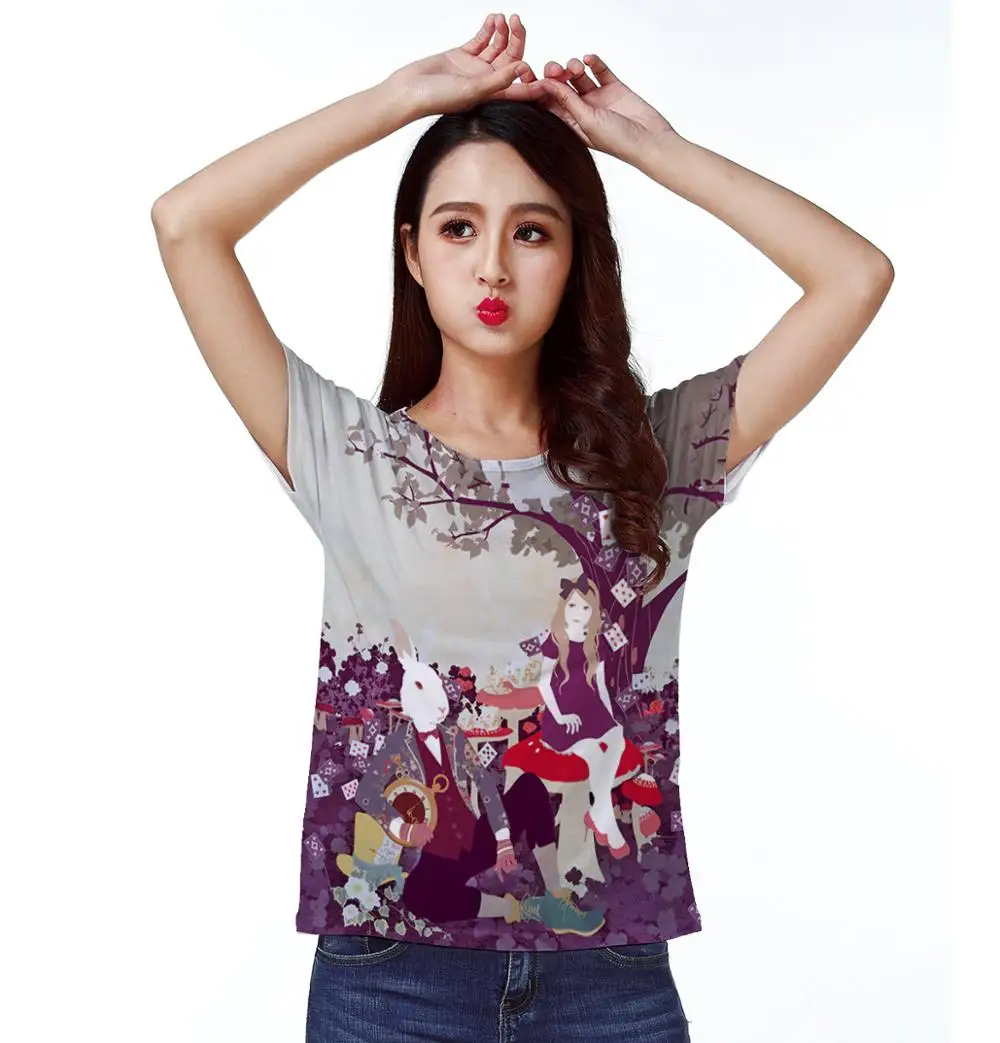 Track Ship+Retro Vintage Cool T-shirt Top Tee Sweet Alice Girl and Rabbit in Wonderland Poker 0100
Track Ship+Retro Vintage Cool T-shirt Top Tee Sweet Alice Girl and Rabbit in Wonderland Poker 0100