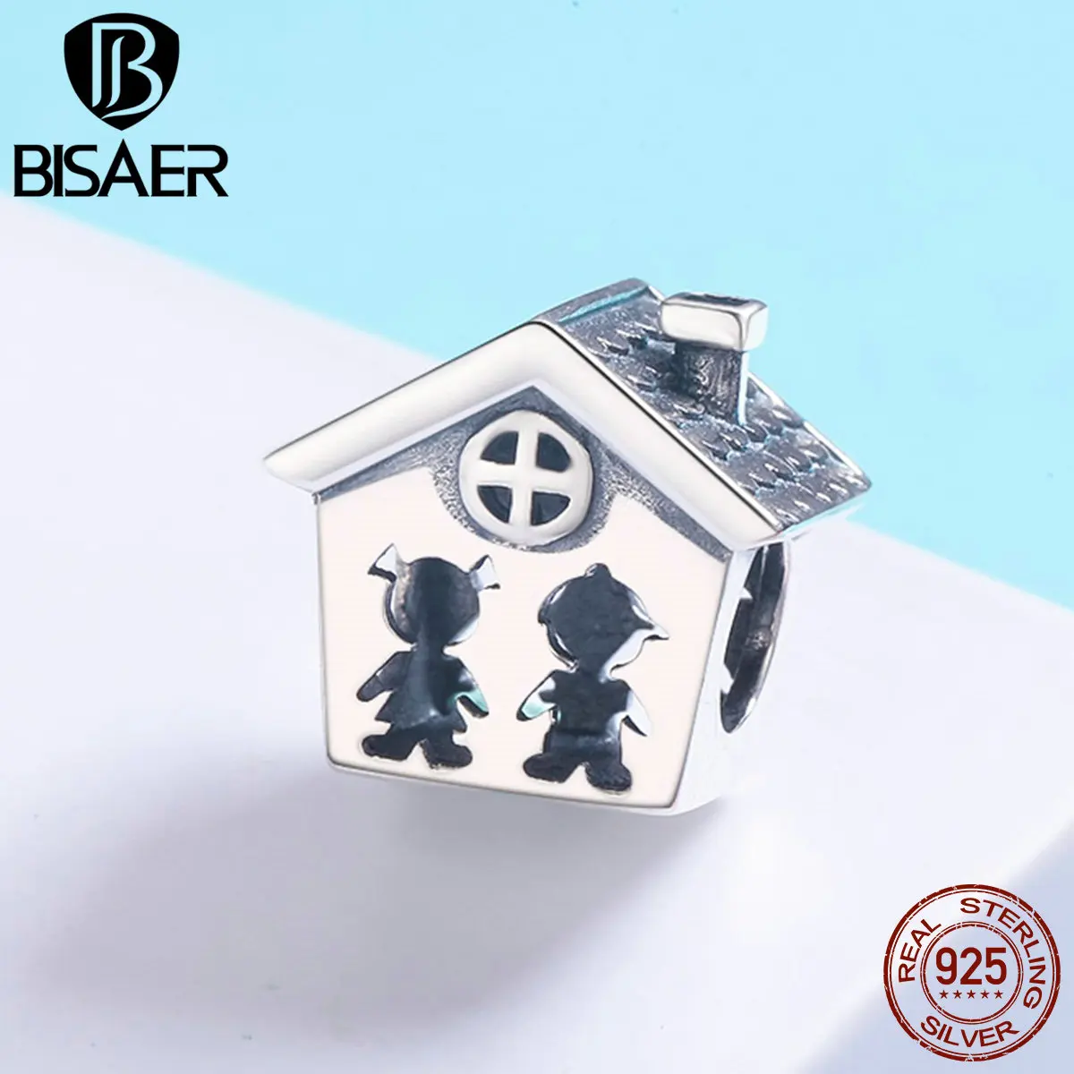 BISAER 925 Sterling Silver Couple Home Family Together Forever Charm Beads fit Charm Bracelet Valentine Day Couple Gift GXC541
BISAER 925 Sterling Silver Couple Home Family Together Forever Charm Beads fit Charm Bracelet Valentine Day Couple Gift GXC541