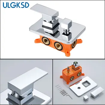 ULGKSD Bathroom Shower Mixer Valve W/ Concealed Box Bathroom Accessories 1/2/3 Ways Single Handle Wall Mount For Shower Faucets
ULGKSD Bathroom Shower Mixer Valve W/ Concealed Box Bathroom Accessories 1/2/3 Ways Single Handle Wall Mount For Shower Faucets