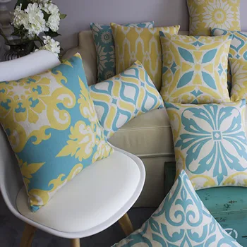 Nordic Styles Geometric Pillow Home Decor Linen Cotton Cushion Decorative Throw Pillows Blue Yellow Flowers Free Shipping
Nordic Styles Geometric Pillow Home Decor Linen Cotton Cushion Decorative Throw Pillows Blue Yellow Flowers Free Shipping