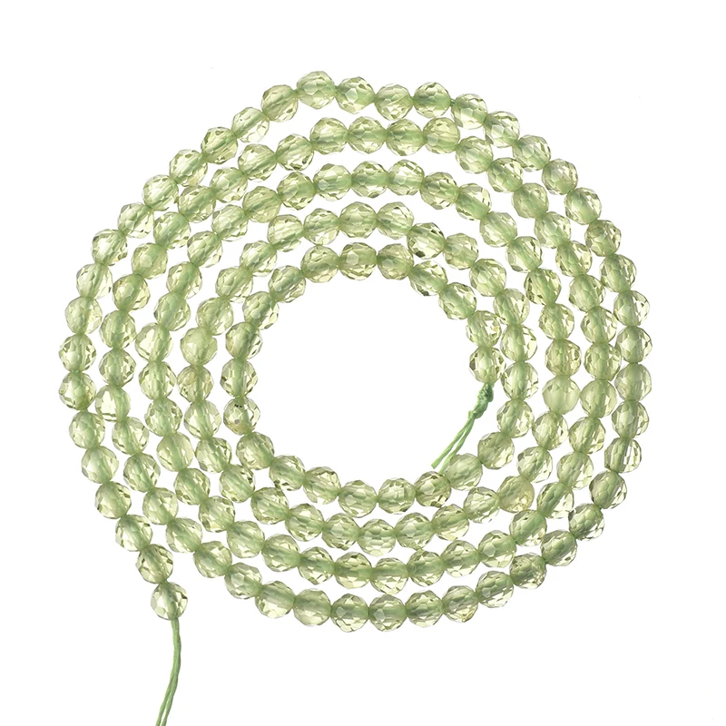 Cutting 3-2mm Light Green Peridot Olivine Stone Fit Handmade Bracelet Necklace Loose Beads 15inch Preferred Girls Female H537
Cutting 3-2mm Light Green Peridot Olivine Stone Fit Handmade Bracelet Necklace Loose Beads 15inch Preferred Girls Female H537