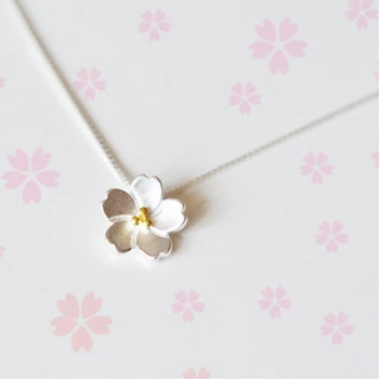 Cherry Blossom Original Handmade Literary Clavicle Chain Flower Gift 925 Sterling Silver Temperament Female Necklace SNE137
Cherry Blossom Original Handmade Literary Clavicle Chain Flower Gift 925 Sterling Silver Temperament Female Necklace SNE137