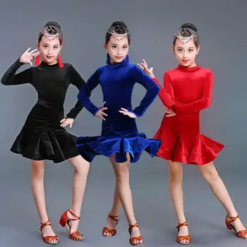 2017 New Girl Long Sleeve Latin dance dress Dance Practice Skirt for kid laitn dance tutu skirt with belt
2017 New Girl Long Sleeve Latin dance dress Dance Practice Skirt for kid laitn dance tutu skirt with belt