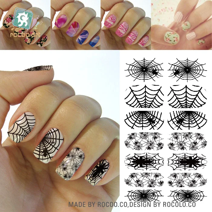 Rocooart K5674 Water Transfer Nails Art Stickers Creative Design Spiderweb Black Manicure Decor Decals Wraps Stickers for Nail
Rocooart K5674 Water Transfer Nails Art Stickers Creative Design Spiderweb Black Manicure Decor Decals Wraps Stickers for Nail