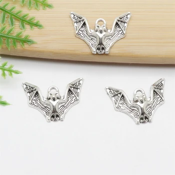Wholessale 63pcs Bat Charm Antique Silver Plated Charms fit DIY Bracelet Necklace Pendants for Jewelry Making
Wholessale 63pcs Bat Charm Antique Silver Plated Charms fit DIY Bracelet Necklace Pendants for Jewelry Making