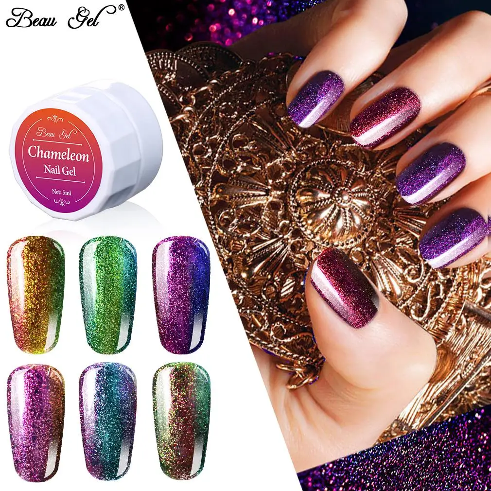 Beau Gel 3D Gel Varnish Chameleon Glitter Gel Nail Polish Soak Off Painting Gel Nails Lacquer For Nail Art Manicure Lacquer
Beau Gel 3D Gel Varnish Chameleon Glitter Gel Nail Polish Soak Off Painting Gel Nails Lacquer For Nail Art Manicure Lacquer