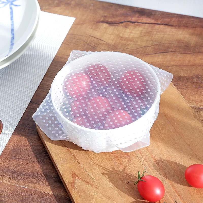 1Pcs Food Fresh Keeping Saran Wrap Multifunctional Reusable Silicone Food Wrap Seal Cover Lid Stretch Envoltura De Alimentos
1Pcs Food Fresh Keeping Saran Wrap Multifunctional Reusable Silicone Food Wrap Seal Cover Lid Stretch Envoltura De Alimentos