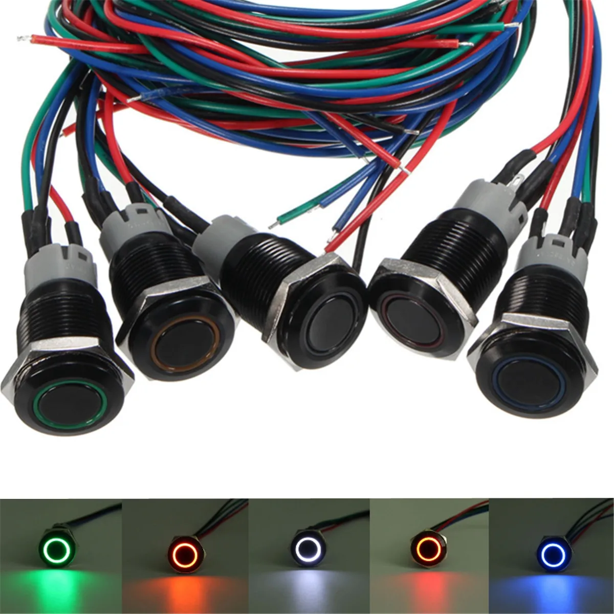 3A 16mm Unlock On-Off Sport Mode LED Push Button Switch For BMW /E60 5 Series White Red Orange Blue Green
3A 16mm Unlock On-Off Sport Mode LED Push Button Switch For BMW /E60 5 Series White Red Orange Blue Green