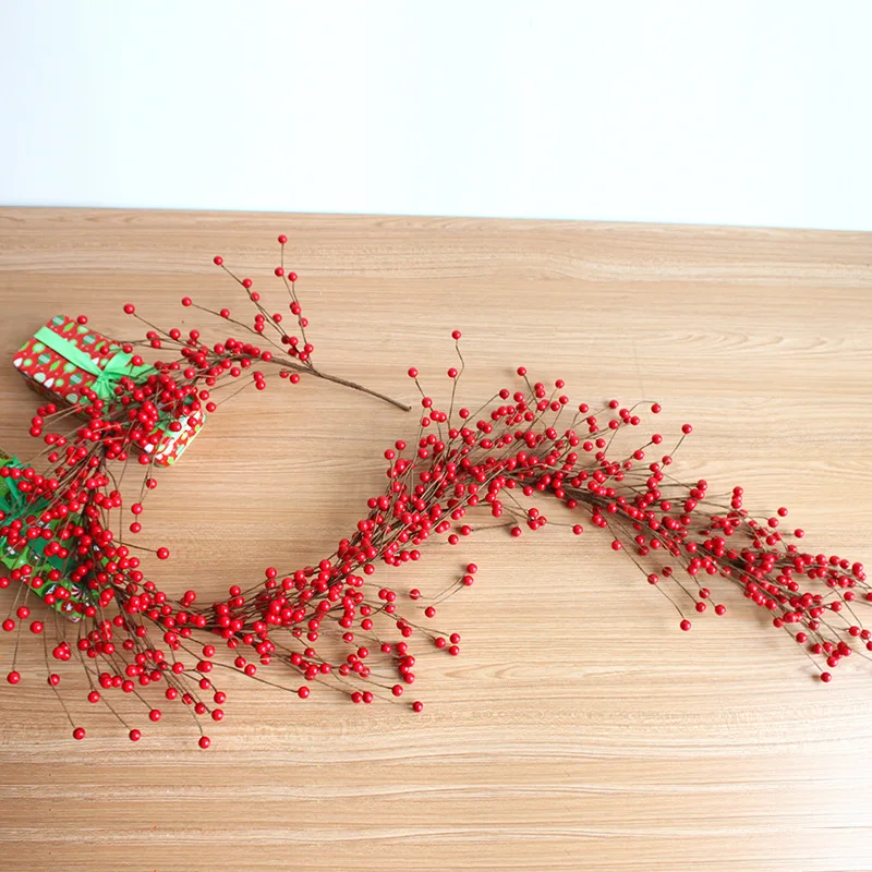 1.6 Meters Long Artificial Berry Garland Vine In Red for Christmas Decorations Xmas Tree Sticks Free Shipping 1pc
1.6 Meters Long Artificial Berry Garland Vine In Red for Christmas Decorations Xmas Tree Sticks Free Shipping 1pc