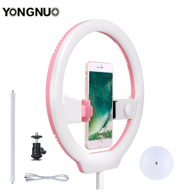 YONGNUO YN128 LED Ring Light 3200-5500K Selfie Ring Light for Phone/Camera Studio Video Light for Iphone/Samsung Annular lamp
YONGNUO YN128 LED Ring Light 3200-5500K Selfie Ring Light for Phone/Camera Studio Video Light for Iphone/Samsung Annular lamp