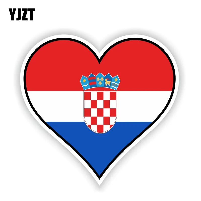 YJZT 13.7CM*12.7CM Personality Car Accessories CROATIA HEART Flag Car Sticker Decal 6-1530
YJZT 13.7CM*12.7CM Personality Car Accessories CROATIA HEART Flag Car Sticker Decal 6-1530