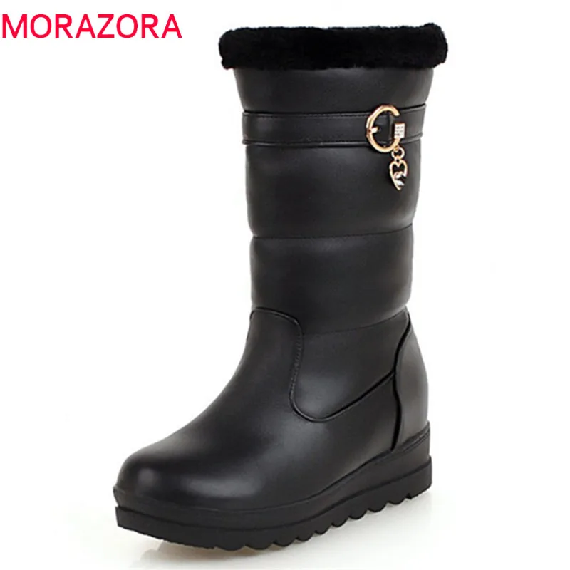 MORAZORA 2020 new arrival warm winter snow boots women round toe comfortable platform shoes antiskid waterproof ankle boots
MORAZORA 2020 new arrival warm winter snow boots women round toe comfortable platform shoes antiskid waterproof ankle boots