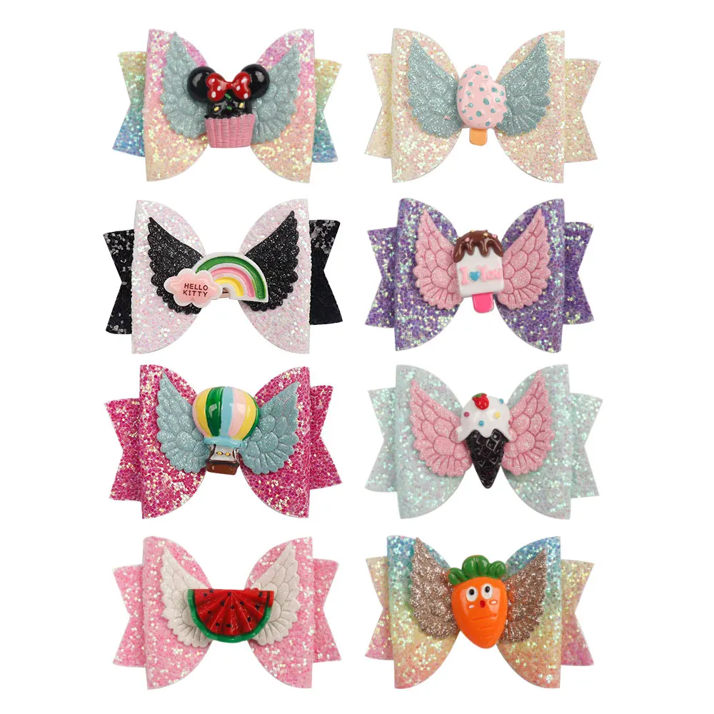 Cute Glitter Hair Bows for Girls Shiny Glitter Hair Clips 3'' Cartoon Hairpins Summer Style Barrettes for Kids Hair Accessories
Cute Glitter Hair Bows for Girls Shiny Glitter Hair Clips 3'' Cartoon Hairpins Summer Style Barrettes for Kids Hair Accessories