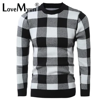 Fashion Classic Plaid 2019 New Winter Autumn O-neck Men Sweater Men's Knitted Jumper Casual Slim Fit Men's Pullover Sweaters
Fashion Classic Plaid 2019 New Winter Autumn O-neck Men Sweater Men's Knitted Jumper Casual Slim Fit Men's Pullover Sweaters