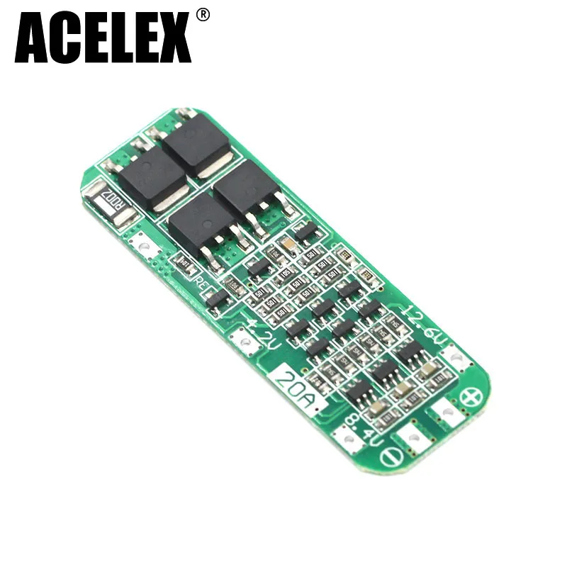 3S 20A Li-ion Lithium Battery 18650 Charger PCB BMS Protection Board For Drill Motor 12.6V Lipo Cell Module 64x20x3.4mm
3S 20A Li-ion Lithium Battery 18650 Charger PCB BMS Protection Board For Drill Motor 12.6V Lipo Cell Module 64x20x3.4mm