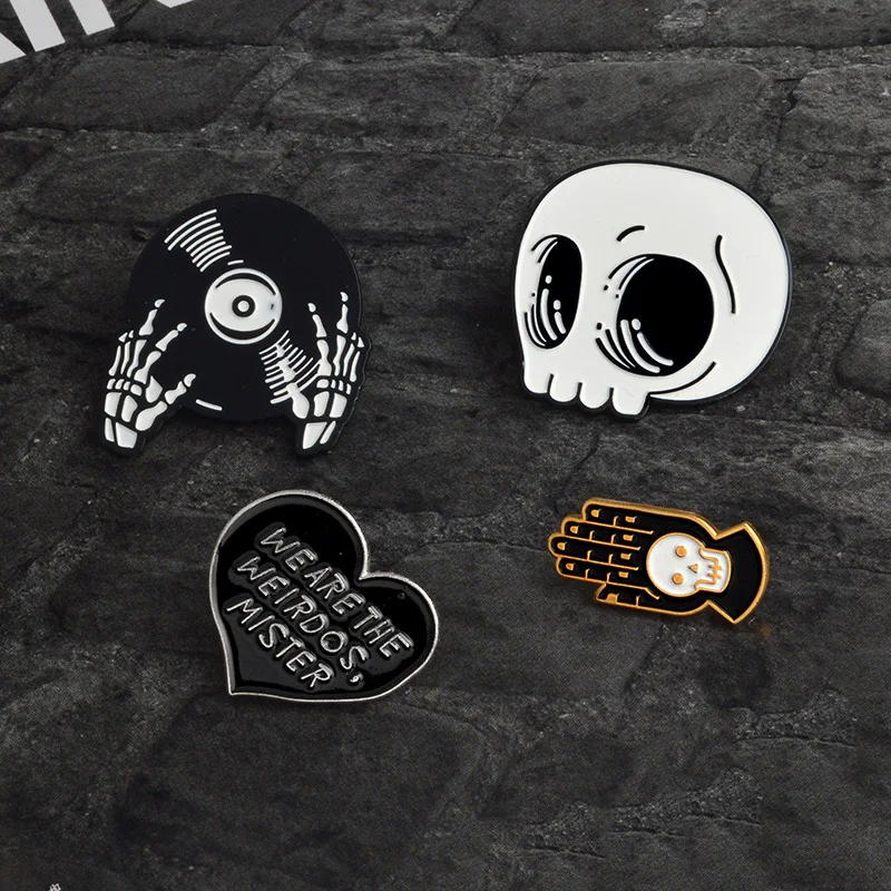 2018 Creative Skull CD WE ARE THE WEIRDOS MISTER cartoon brooches Enamel pins jewelry Badge t-shirt Collar fashion accessories
2018 Creative Skull CD WE ARE THE WEIRDOS MISTER cartoon brooches Enamel pins jewelry Badge t-shirt Collar fashion accessories