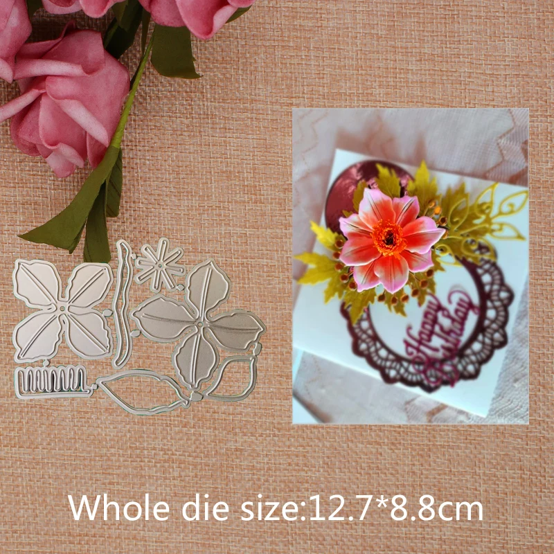 DIY Flower and Leaves Cutting Dies Mold New Scrapbook Paper Craft Knife Mould Blade Punch Stencils 12.7*8.8CM
DIY Flower and Leaves Cutting Dies Mold New Scrapbook Paper Craft Knife Mould Blade Punch Stencils 12.7*8.8CM