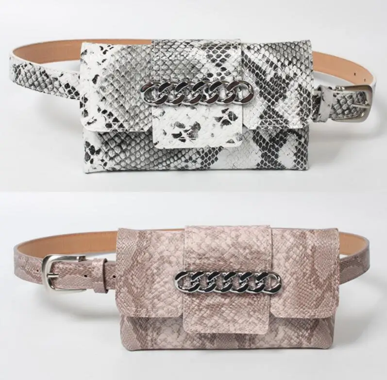 Fashion Waist Bag Chain Serpentine Alligator Detachable Belt Bag PU Leather Women Fanny Pack Buckle Pocket Phone Money Holder
Fashion Waist Bag Chain Serpentine Alligator Detachable Belt Bag PU Leather Women Fanny Pack Buckle Pocket Phone Money Holder