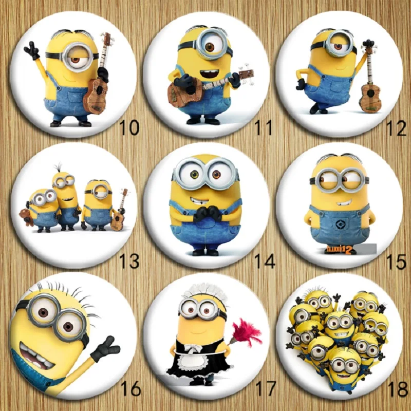 Cartoon Anime Minions Stuart Bob Kevin Brooches Despicable Me Badges Tinplate Pins Personalized Gift for Friend Party Favors
Cartoon Anime Minions Stuart Bob Kevin Brooches Despicable Me Badges Tinplate Pins Personalized Gift for Friend Party Favors