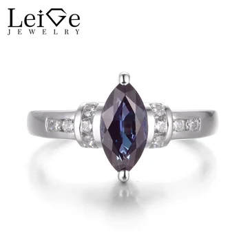 LeiGe Jewelry Alexandrite Engagement Rings June Birthstone Marquise Cut Rings Color Changing Gemstone 925 Sterling Silver Gifts
LeiGe Jewelry Alexandrite Engagement Rings June Birthstone Marquise Cut Rings Color Changing Gemstone 925 Sterling Silver Gifts
