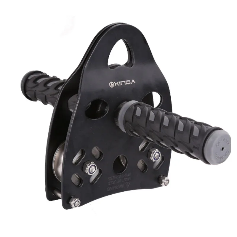 P139 outdoor rock climbing Crossed pulley Cable Slippery cable Hand-held Biaxial cableway pulley