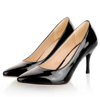 Zapatos Mujer Ladies Patent Leather Pumps Bride Party Women Wedding Shoes Woman Sexy High Heels Chaussure Femme G61661
Zapatos Mujer Ladies Patent Leather Pumps Bride Party Women Wedding Shoes Woman Sexy High Heels Chaussure Femme G61661