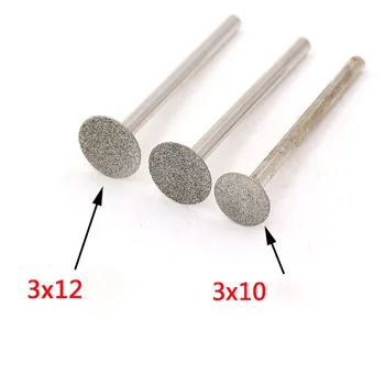 10pc 2.35/3mm shank Thin Slice Diamond Grinding Cutting Head diameter 3mm-14mm Dremel Rotary Carving Polishing Tools 
10pc 2.35/3mm shank Thin Slice Diamond Grinding Cutting Head diameter 3mm-14mm Dremel Rotary Carving Polishing Tools