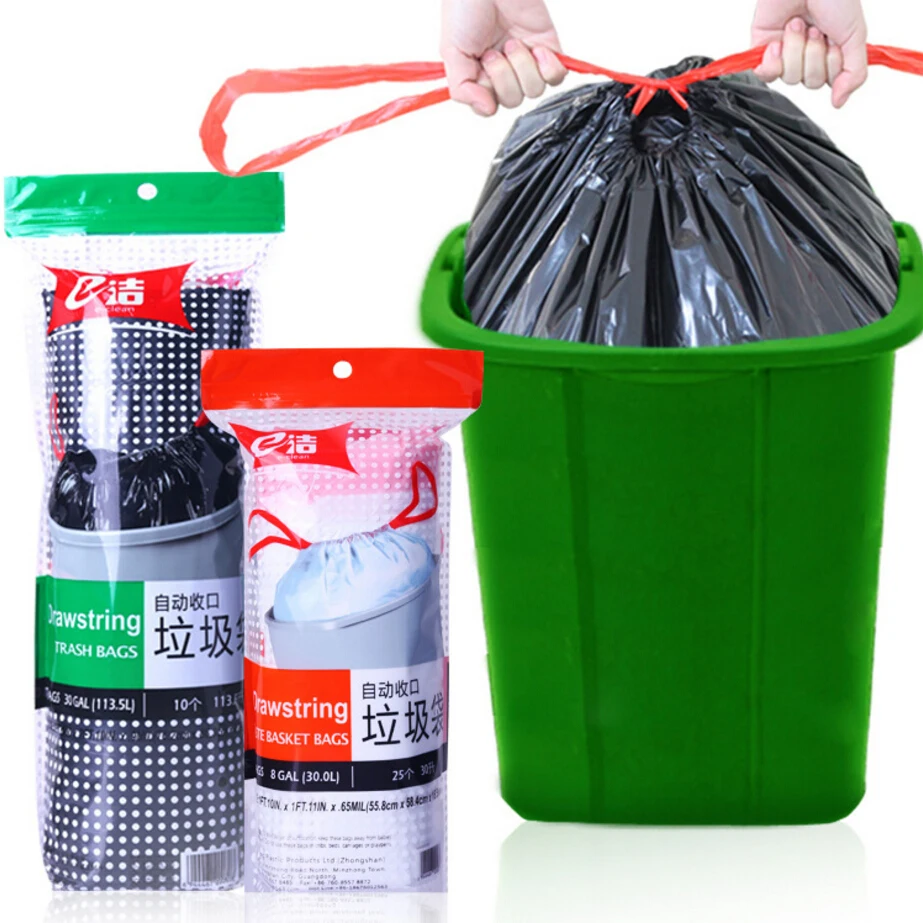 Household Auotomatic Close Garbage Bags Drawstring Large Rubbish Waste Trash Bags Strong Thickening PE Material Free Shipping
Household Auotomatic Close Garbage Bags Drawstring Large Rubbish Waste Trash Bags Strong Thickening PE Material Free Shipping