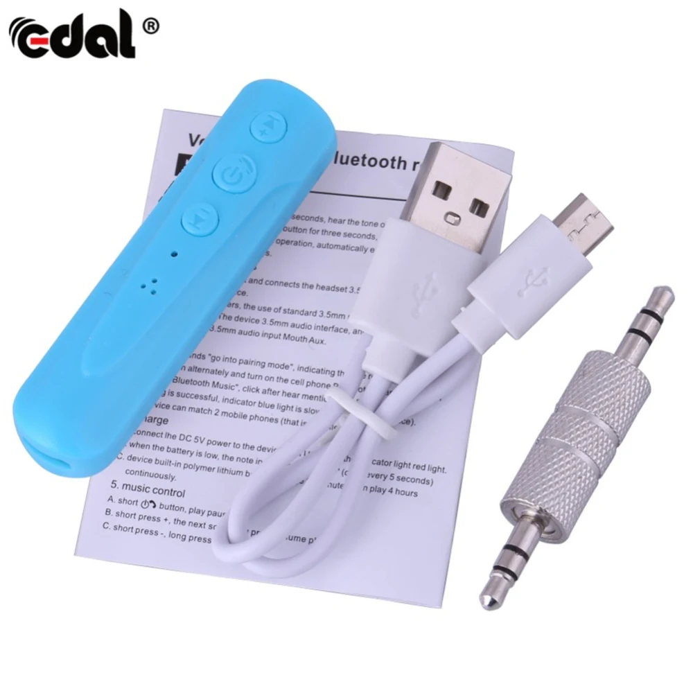 3.5mm Car Handfree Wireless Bluetooth Receiver Streaming A2DP Auto AUX Audio Adapter Receiver With Mic For Car MP3 Phone
3.5mm Car Handfree Wireless Bluetooth Receiver Streaming A2DP Auto AUX Audio Adapter Receiver With Mic For Car MP3 Phone