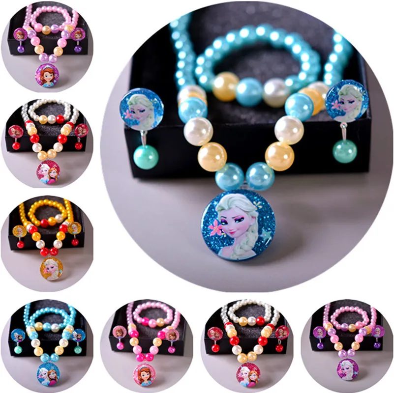 4 pcs/lot Disney Children's Doll Accessories Frozen Princess Girl Necklace + Bracelet + Earring Baby Set Gift
4 pcs/lot Disney Children's Doll Accessories Frozen Princess Girl Necklace + Bracelet + Earring Baby Set Gift