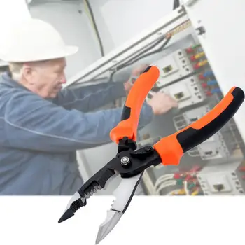 5-In-1 Electrician Pliers Wire Stripper Crimping Pliers Multi-Function Cable Wire Cutters Professional Tools Stripping Pliers
5-In-1 Electrician Pliers Wire Stripper Crimping Pliers Multi-Function Cable Wire Cutters Professional Tools Stripping Pliers