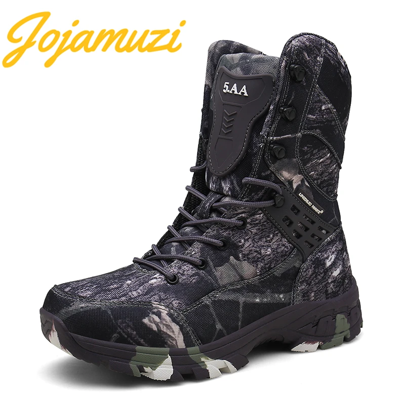 Men Military Tactical Boots Autumn Winter Waterproof Leather Army Boots Desert Safty Work Shoes Camouflage Combat Ankle Boots
Men Military Tactical Boots Autumn Winter Waterproof Leather Army Boots Desert Safty Work Shoes Camouflage Combat Ankle Boots